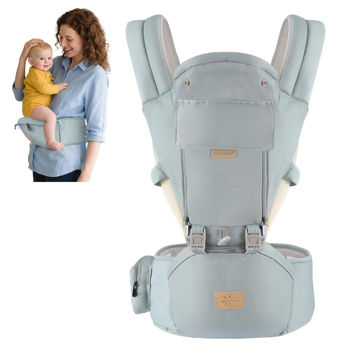 FRUITEAM 6 In 1 Newborn Baby Carrier
