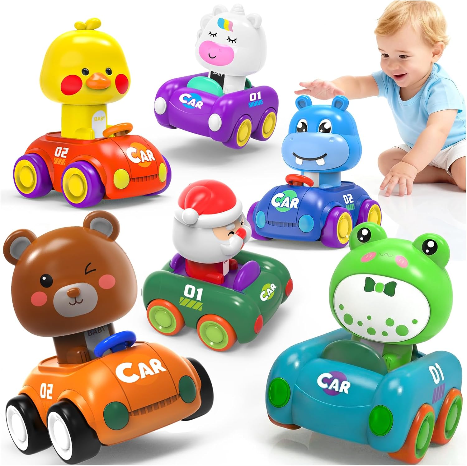 按压式小车玩具 (1-3岁幼儿礼物) 42%OFF