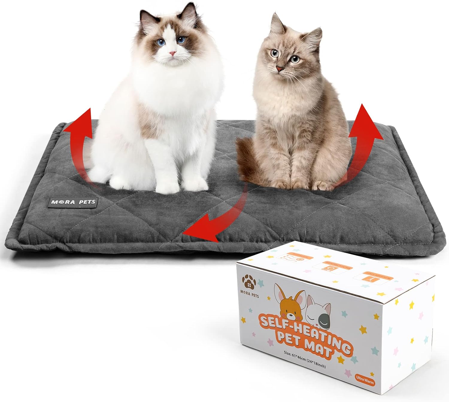 Mora Pets 自暖床自暖猫床垫 36 x 24 英寸 40%OFF